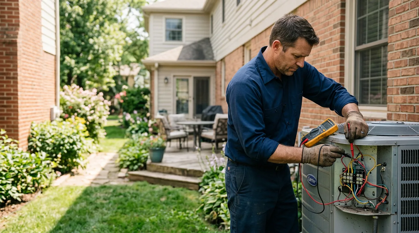 HVAC technician working near Granville, NY